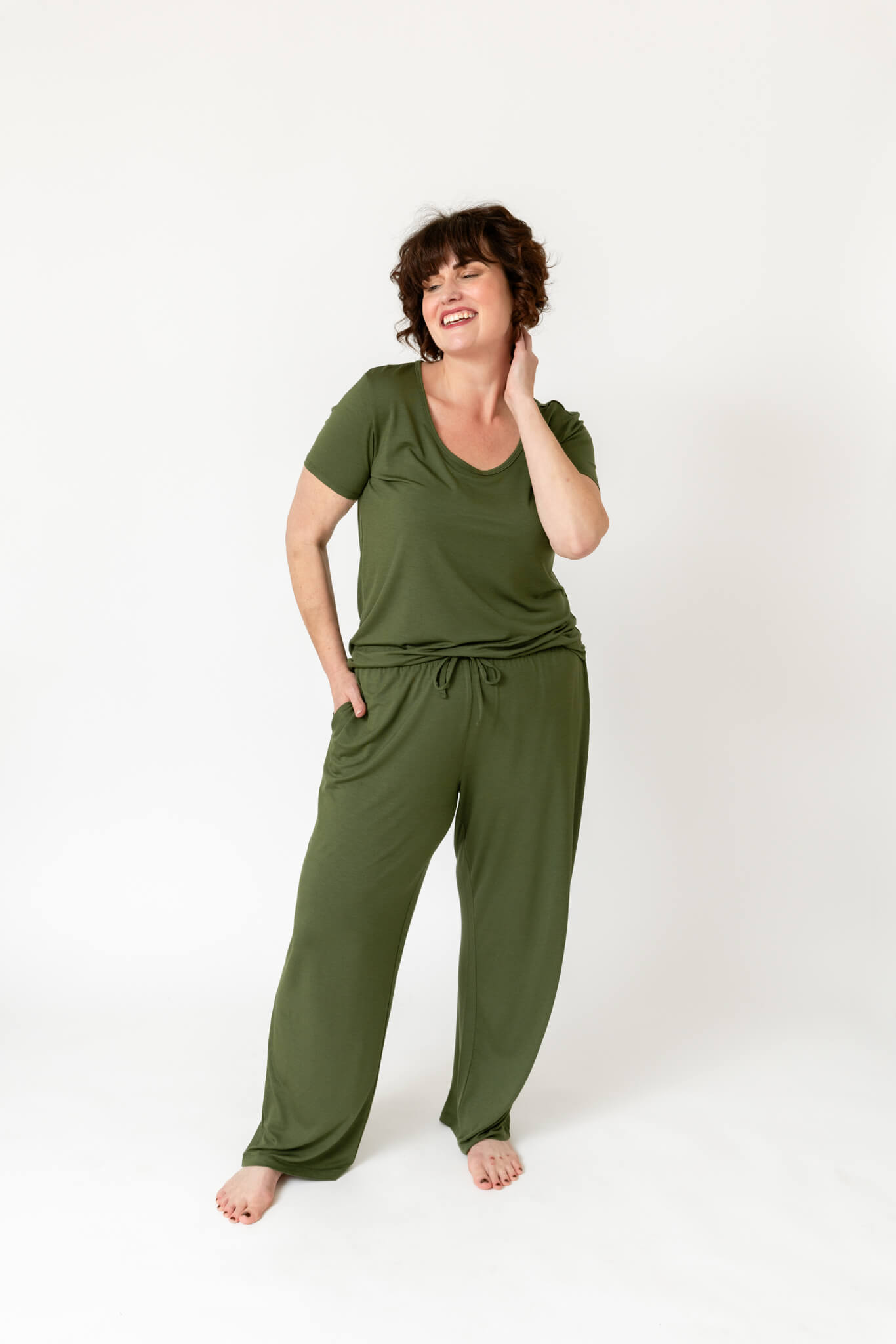 Drier Nights Sleep Tee & Pant with Pockets Set