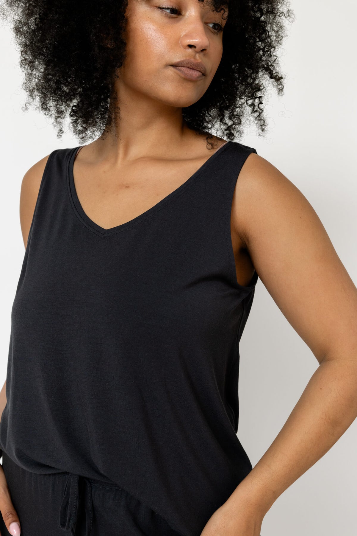 Drier Nights Soft V-Neck Sleep Tank & Pant Set