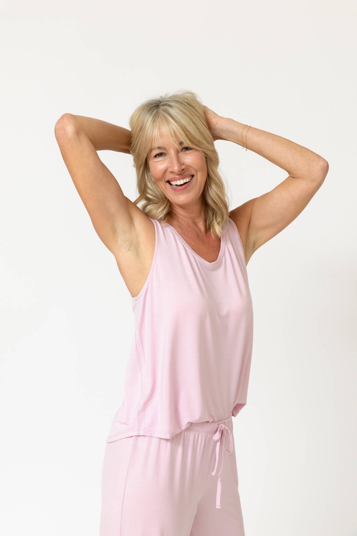 Drier Nights Soft V-Neck Sleep Tank & Pant Set