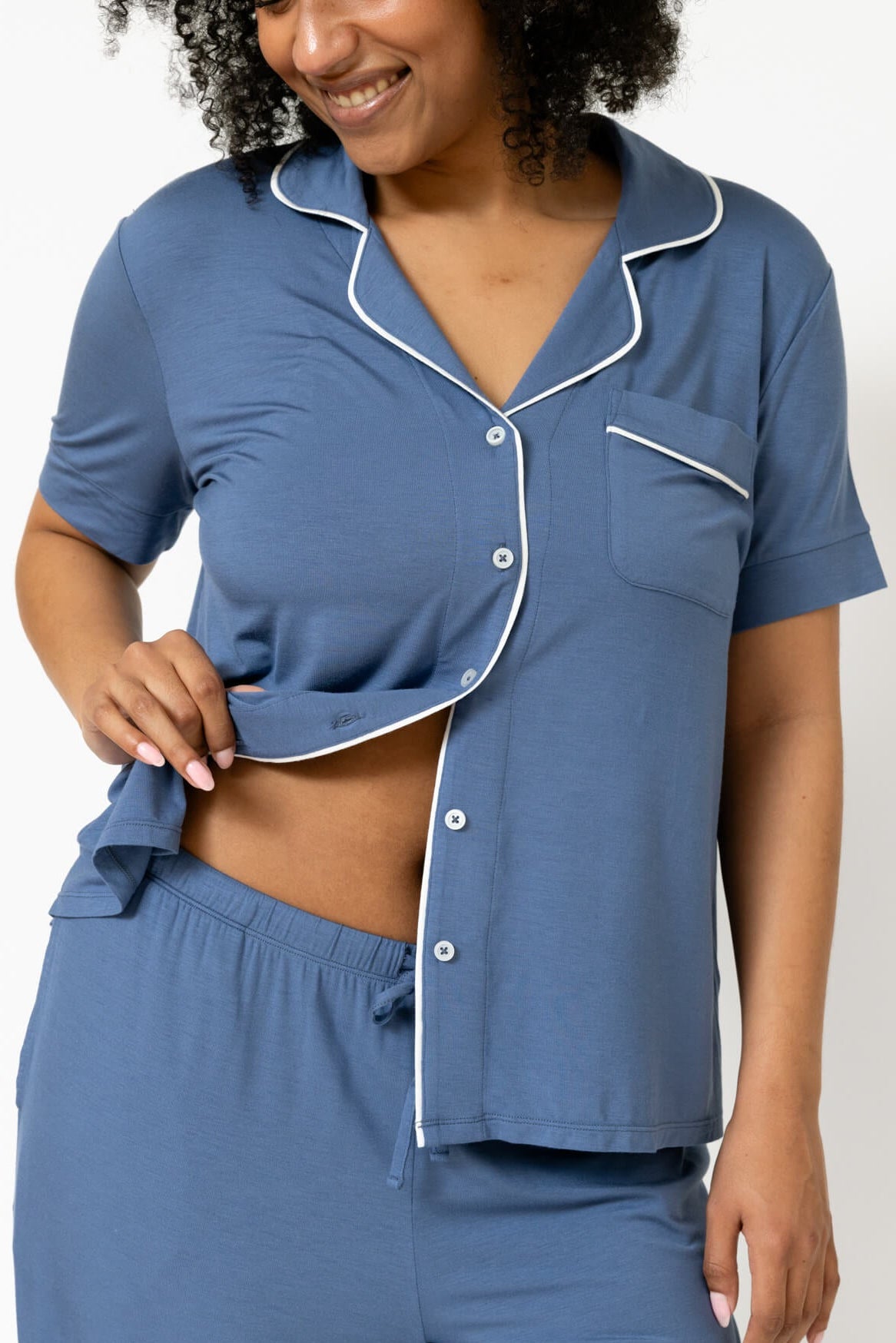 Drier Nights Button-Down Sleep Tee