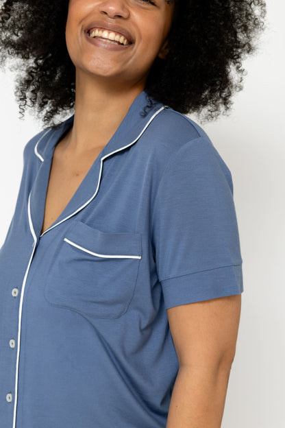 Drier Nights Button-Down Sleep Tee