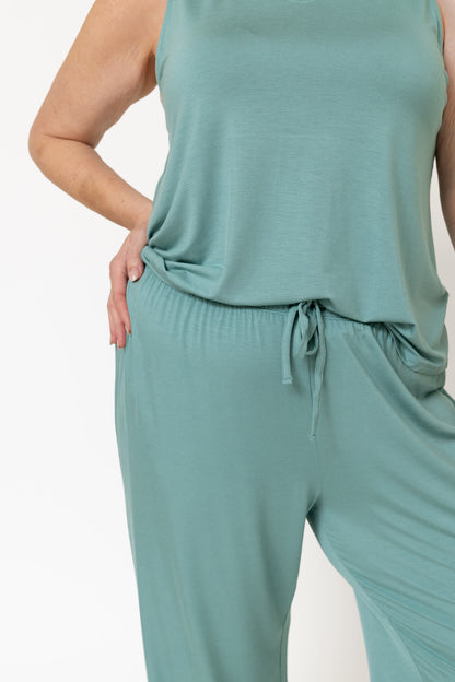 Drier Nights Soft V-Neck Sleep Tank & Pant Set