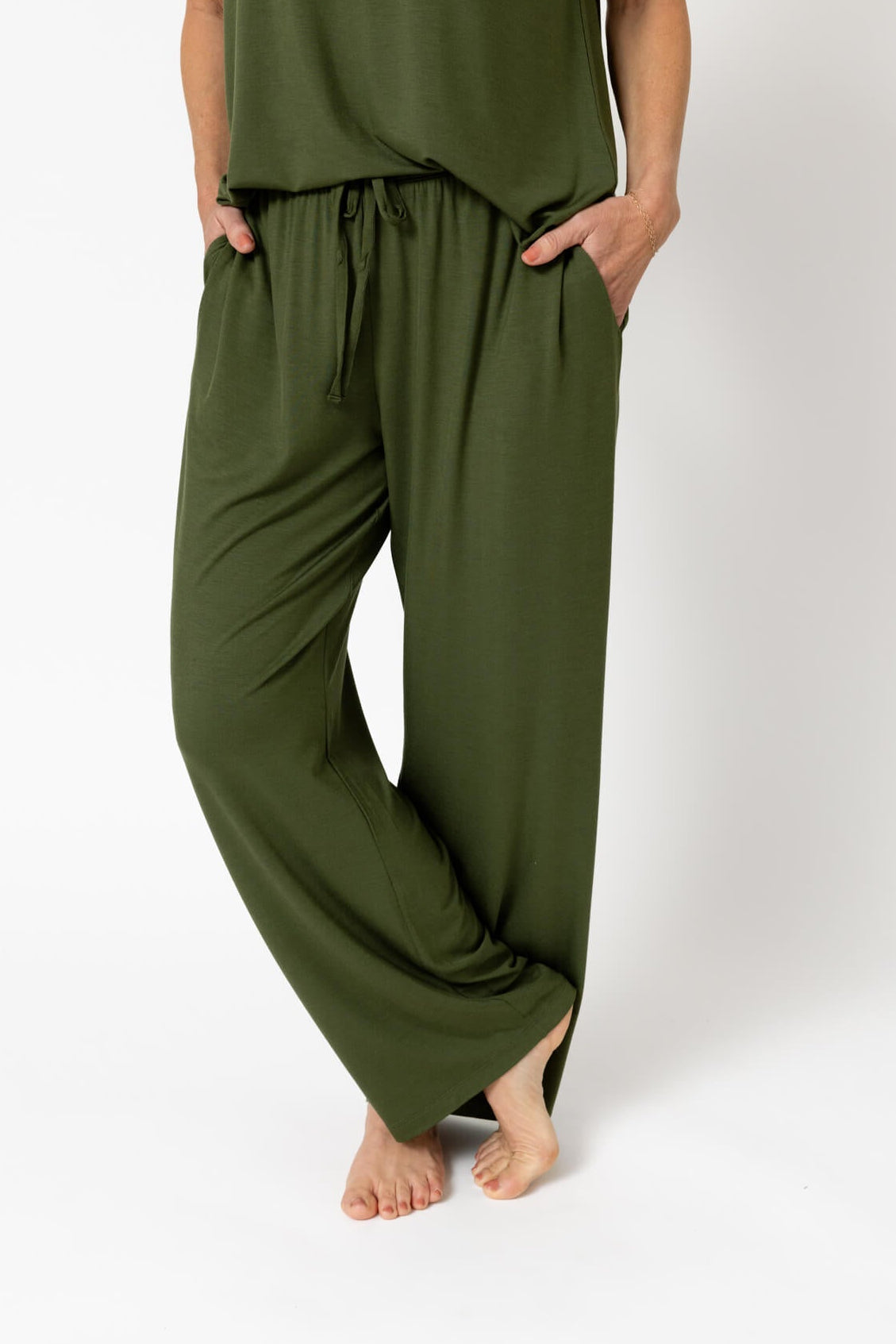 Drier Nights Sleep Pant with Pockets Olive